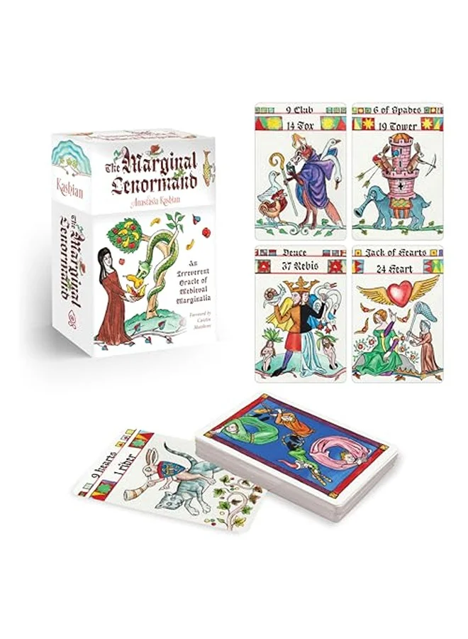 The Marginal Lenormand Oracle Deck, Medieval Marginalia Themed Divination Cards (37-Card Set) bn6xu