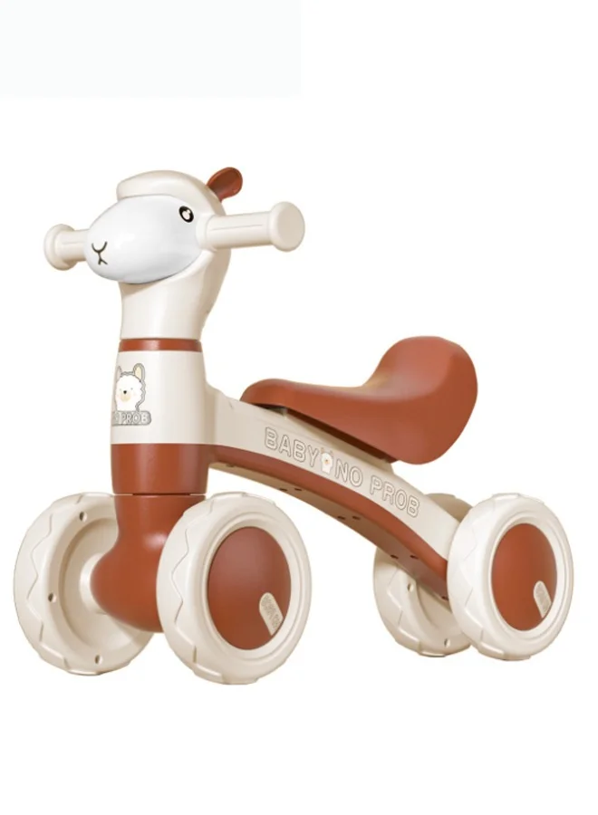 Beauenty Toddler Balance Bike 4-Wheel First Riding Toy for Boys and Girls (12-36 Months) puvz2