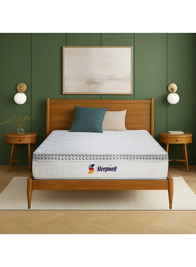 Sleepwell Ortho Pro Memory Foam Mattress with Airvent Gel Cooling and Medium Firm Support (200x180x20 cm) wcdug