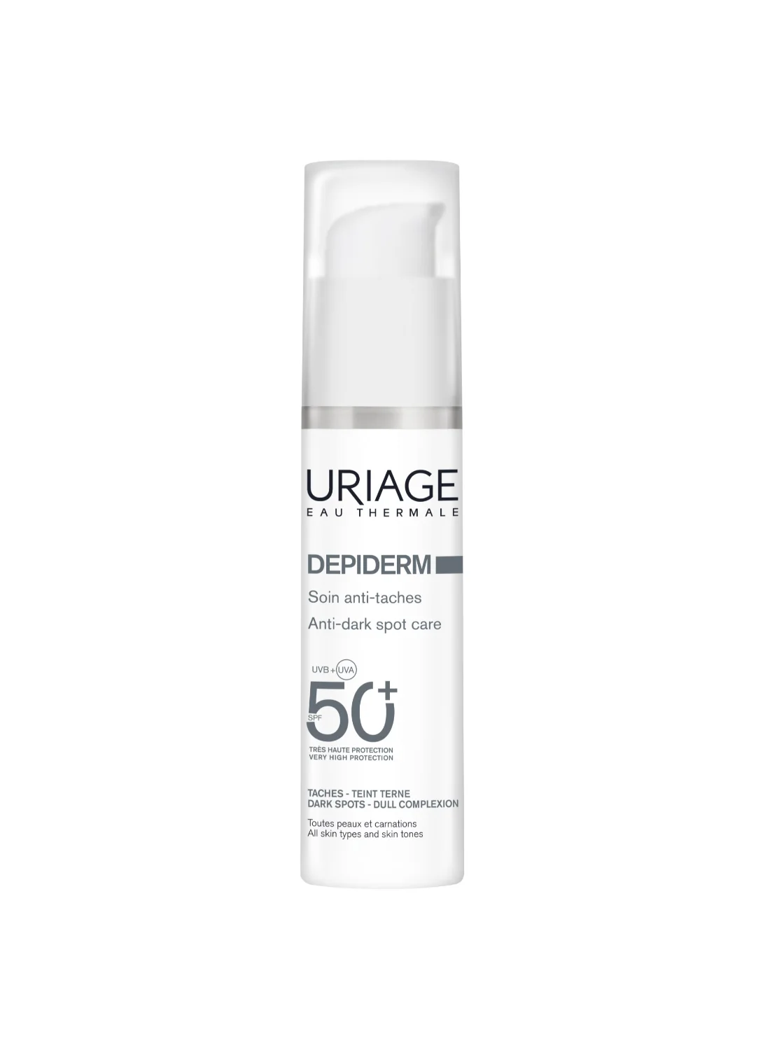 Uriage Depiderm SPF 50 Plus Protective Daytime Face Cream for Uneven Skin Tone (30 mL) ehnm5