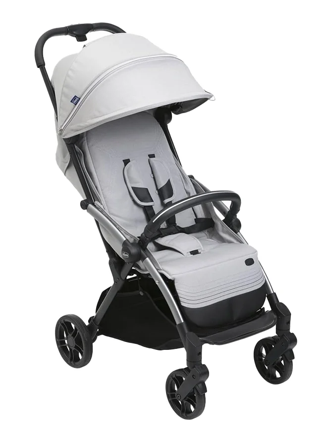 Premium Foldable Baby Stroller Lightweight Travel System (Pearl Grey, 0M-4Y) 0kyju