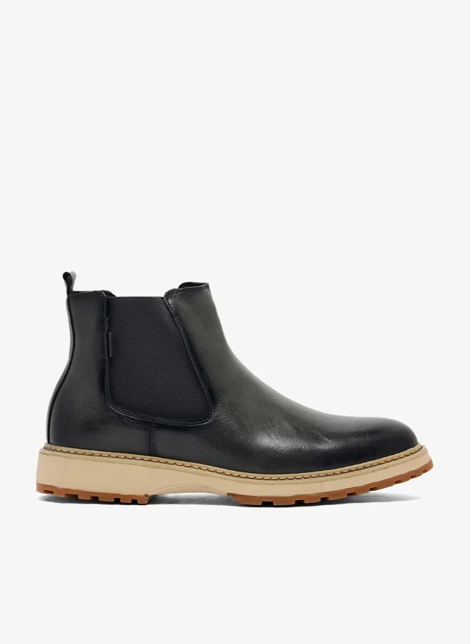 Robert Wood Casual Chelsea Boots Premium Leather Slip-On Ankle Footwear For Men uetvy