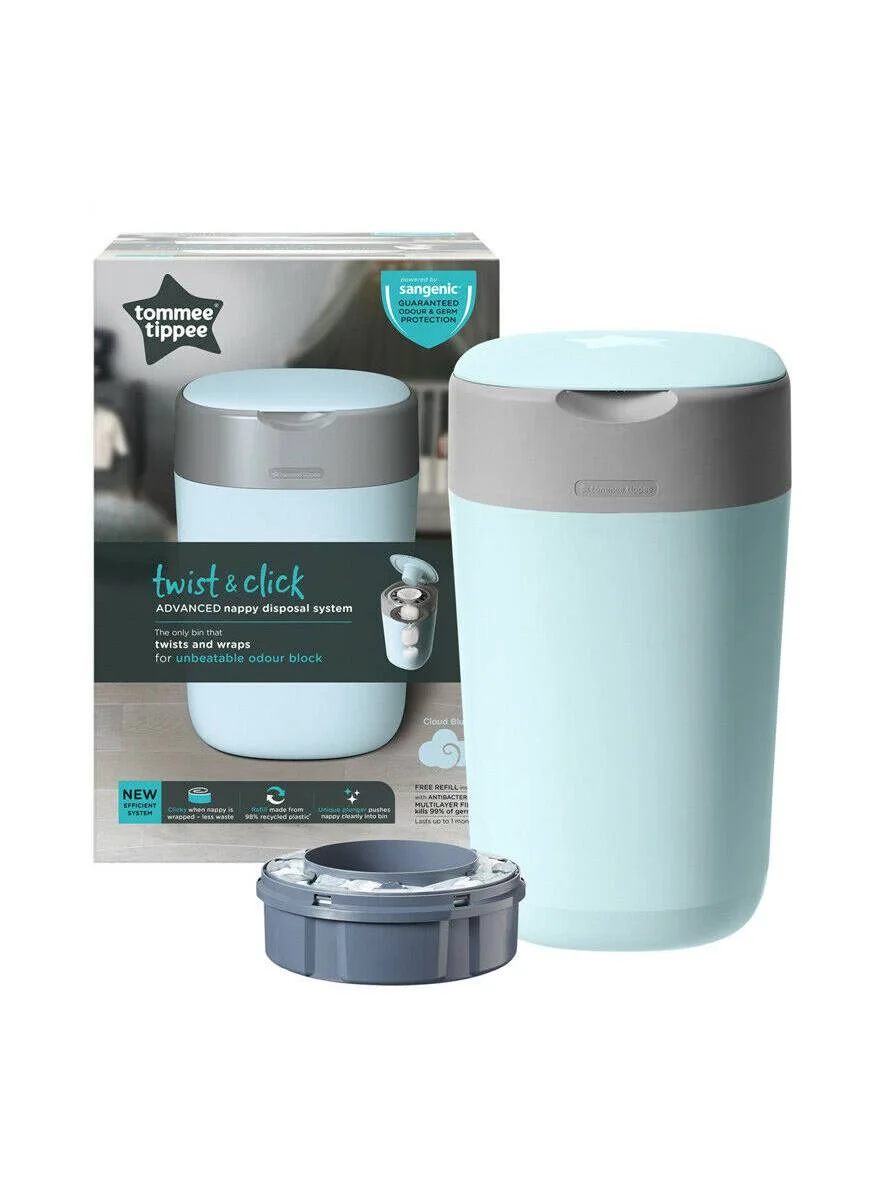 Premium Diaper Disposal System Refill Cassette (Cloud Blue, Single Pack) k6vk5