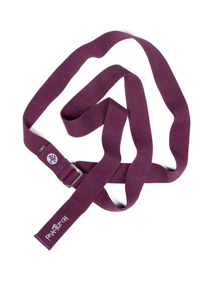 Premium Yoga Strap with Adjustable Buckle (244 cm) - Durable Cotton Exercise Stretching Belt for Flexibility and Pilates intcv