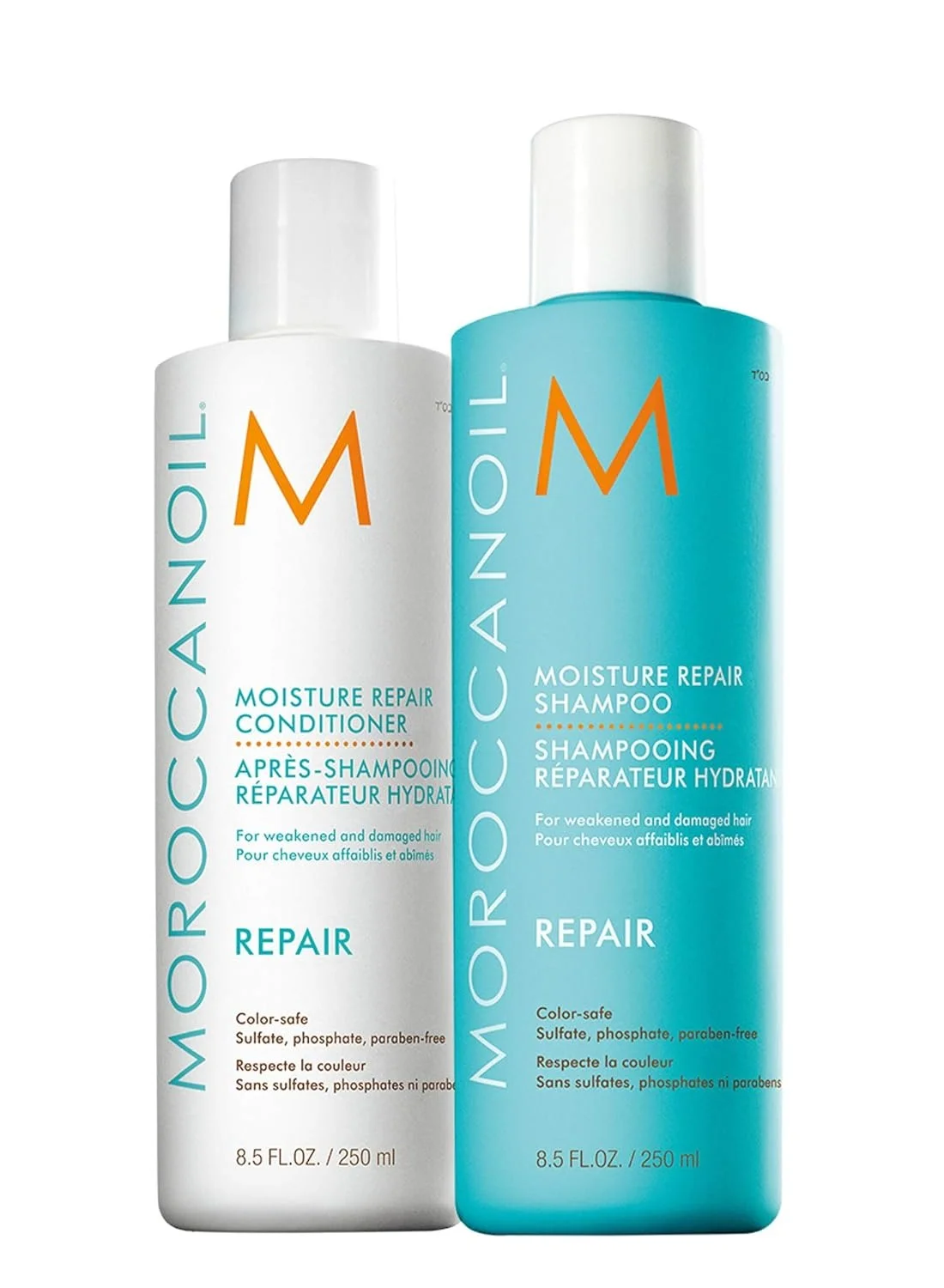 Premium Moisture Repair Shampoo and Conditioner Set (All Hair Types, 500 mL) 6xcl7