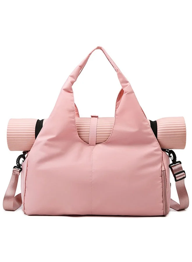 HOOTO Gym Duffel Bag with Wet Dry Pocket and Shoe Compartment (Light Pink, 45 cm) 4jvlj