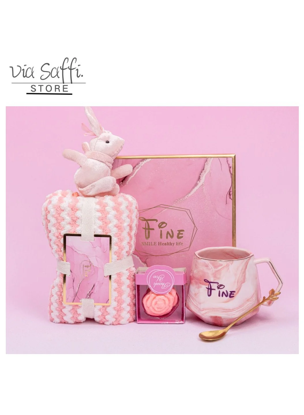 Via Saffi Premium Spa Gift Set for Women Relaxing Self-Care Collection (1 Set) gni3q