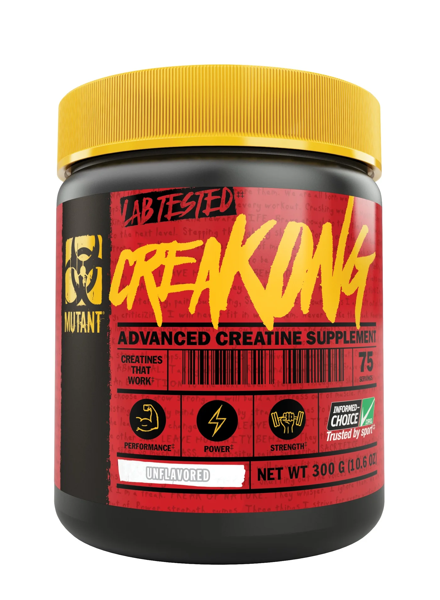Mutant CREAKONG Advanced Creatine Powder Supplement (Unflavoured, 300g) tfpxi