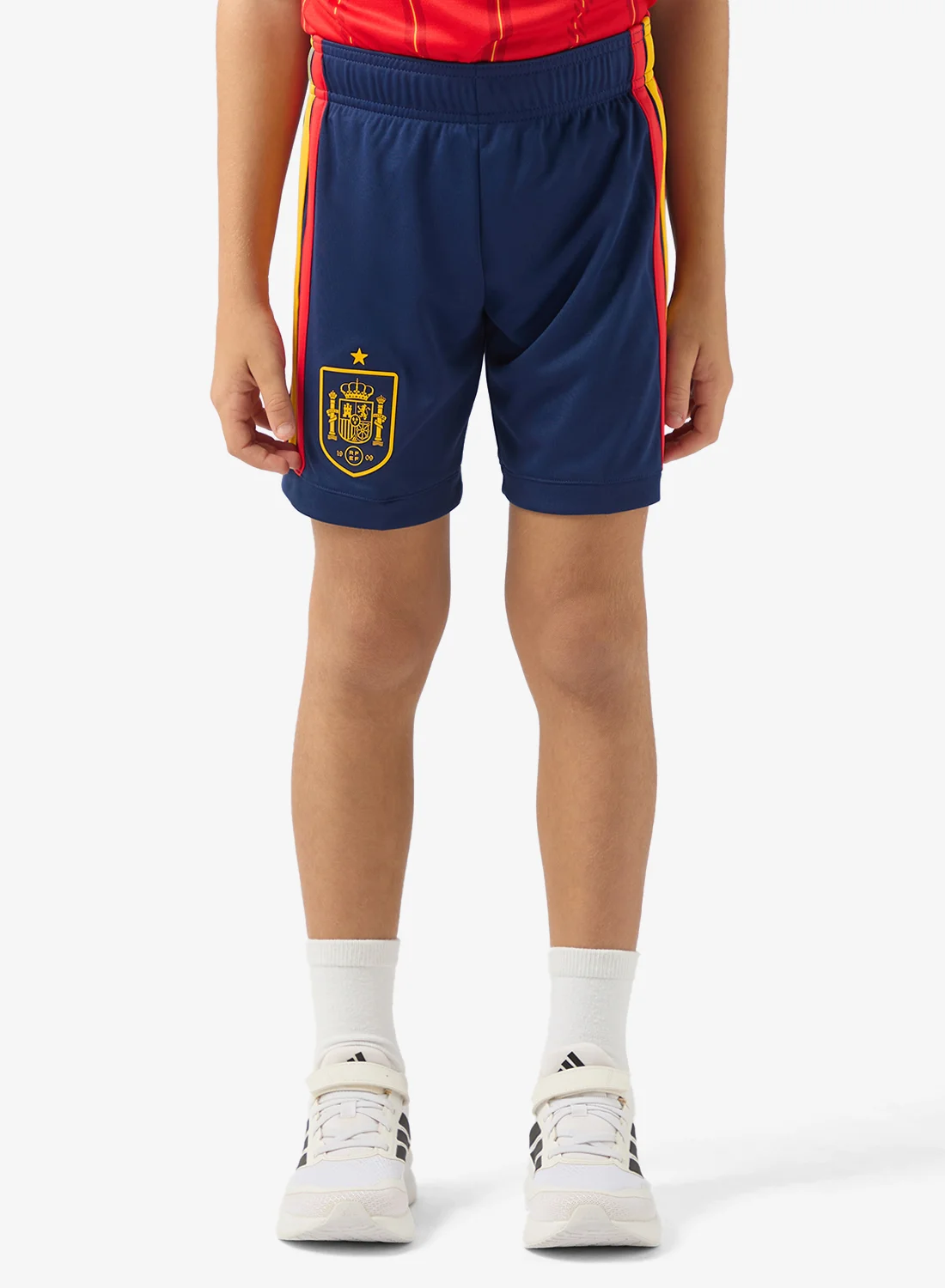 Sport Spain 2026 Home Football Shorts Premium Breathable Athletic Wear for Kids (Red, Small) d5xyw