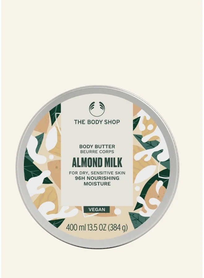Almond Milk Body Butter Premium Moisturizing Cream for Dry and Sensitive Skin (400 mL) u2b66