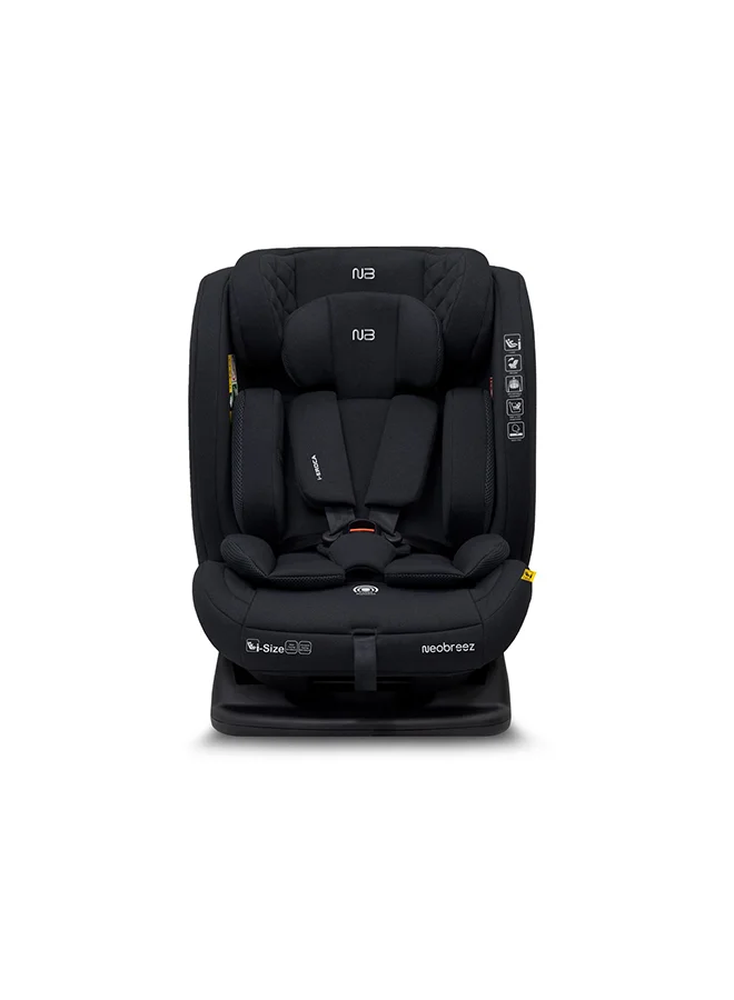 Neobreez All-In-One Convertible Car Seat, I-Size ECER129 Safety Standard, Adjustable Recline, Memory Foam Padding, Forward & Rear Facing (0-36 kg) 8ko8j