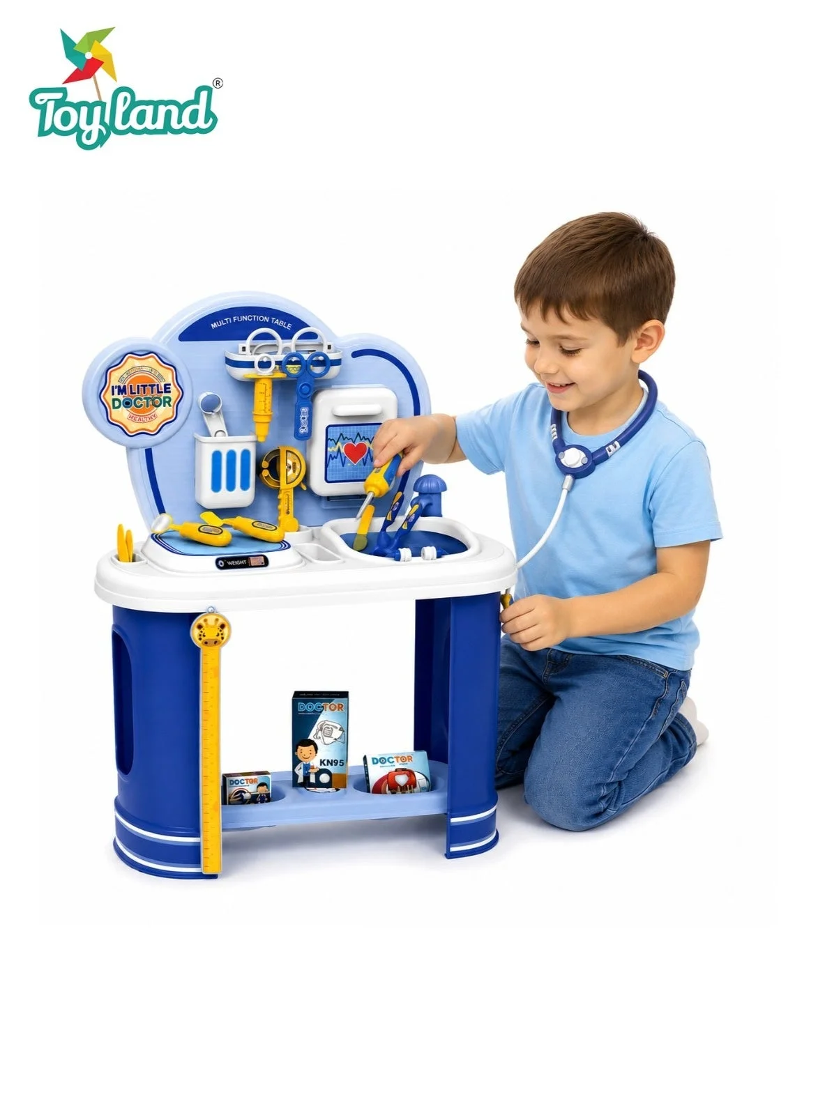 Toy Land Kids Doctor Play Set with Medical Station and Pretend Medical Tools (Plastic, 1 Set) 7ecbi