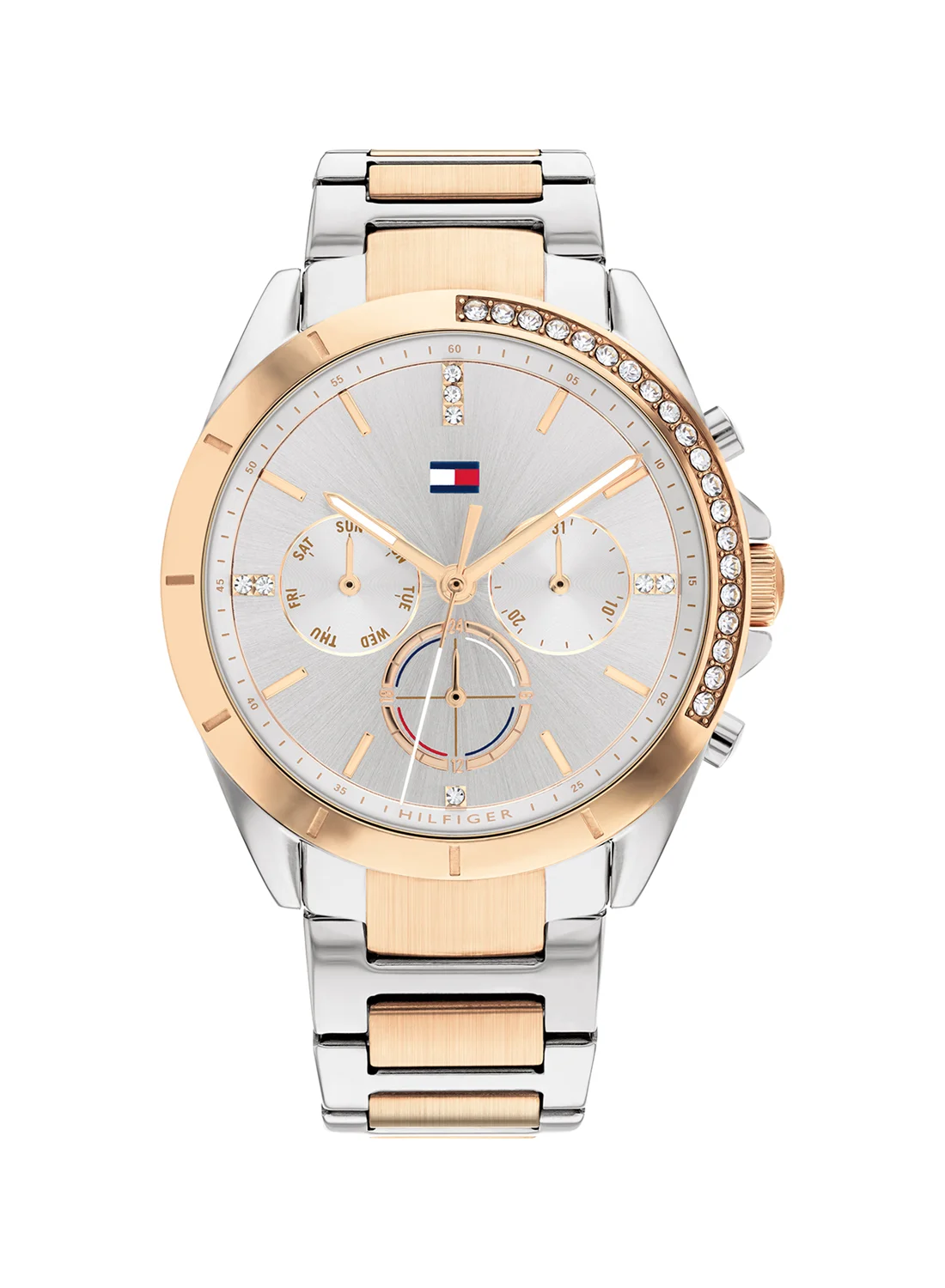 Premium Analog Quartz Watch for Women with Grey Dial and Stainless Steel Band (One Size) ef1qv
