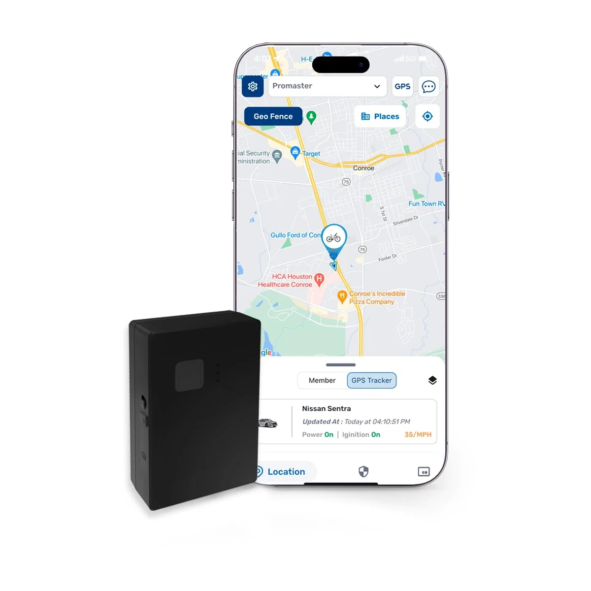 AutoSky 4G LTE GPS Tracker for Vehicles and Assets (Portable, Real-Time Tracking, Magnetic Mount, Splashproof) gnp5t