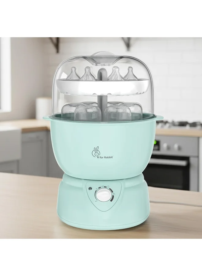 Hygo Smart 5-in-1 Baby Feeding Equipment Sterilizer and Dryer (Sea Green, Compact) norxa