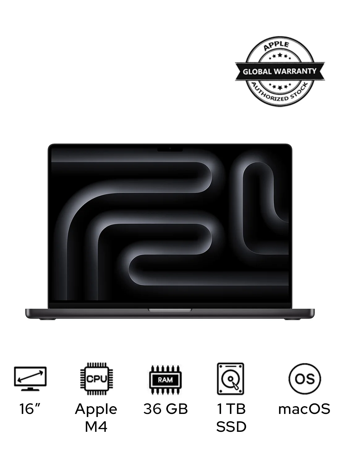 Premium Smart Professional Laptop 16-Inch Liquid XDR Display (14-Core CPU, 32-Core GPU, 36GB RAM, 1TB SSD) Space Black i0y0e
