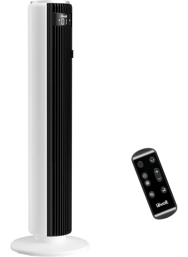 Premium Tower Fan 36 Inch Oscillating Floor Fan with 12 Speeds and Quiet Operation for Home and Bedroom (White, 91 cm) iys34