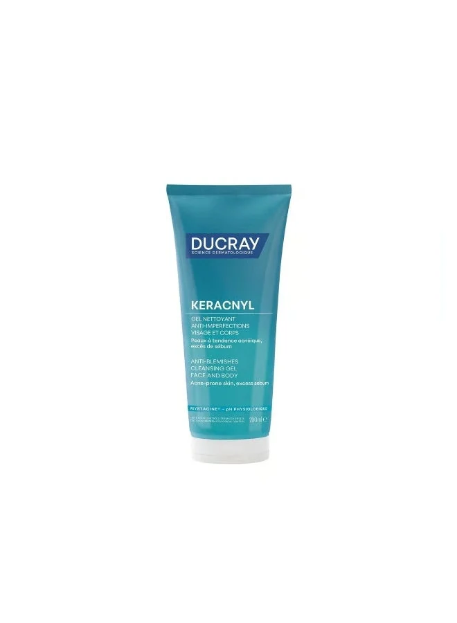 Keracnyl Purifying Cleansing Gel for Oily and Blemish-Prone Skin (200 mL) 7uxzy