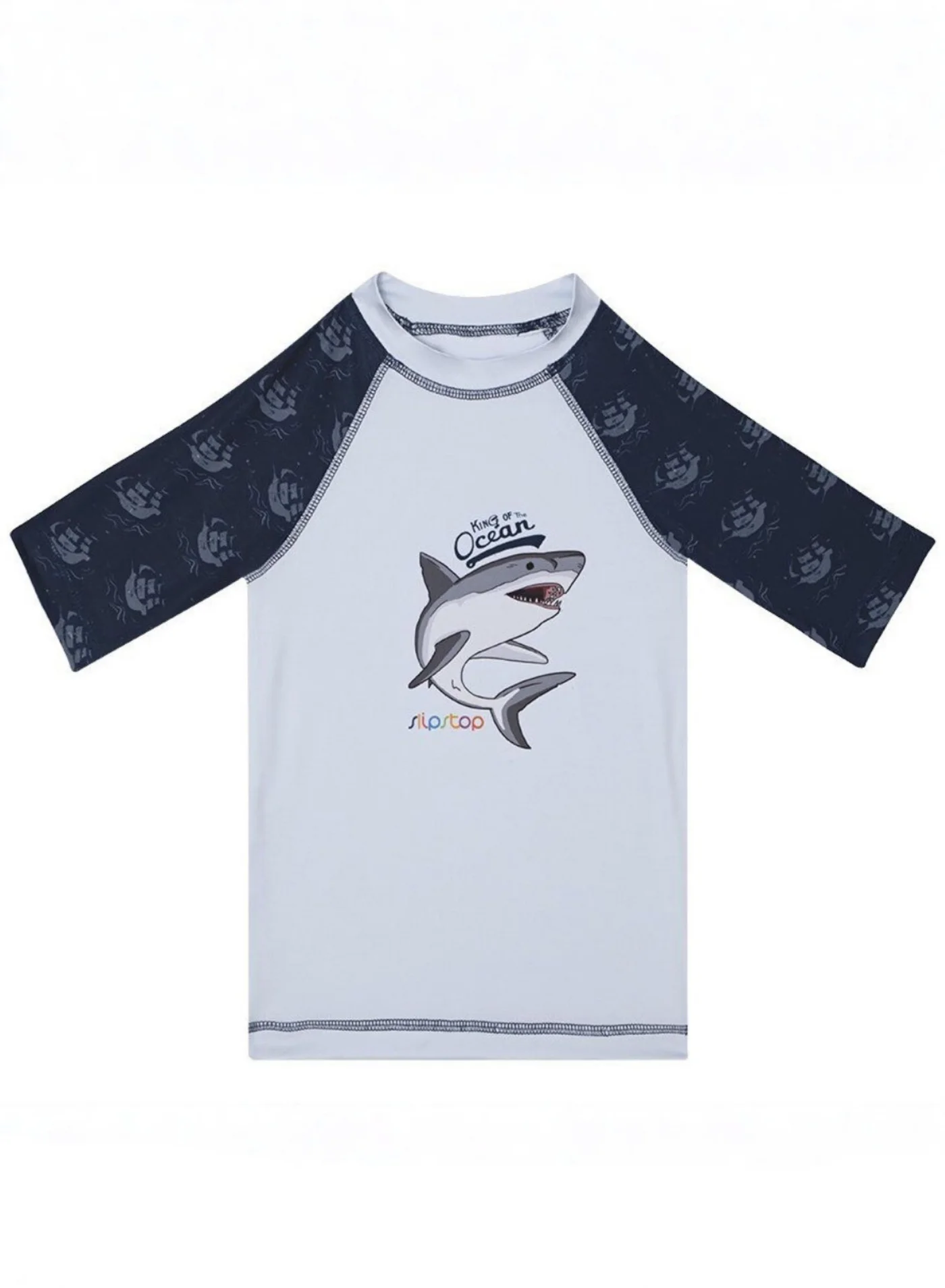 Slipstop Ares Junior Rashguard Premium UV Protection Swim Shirt (Kids, Blue) zky84