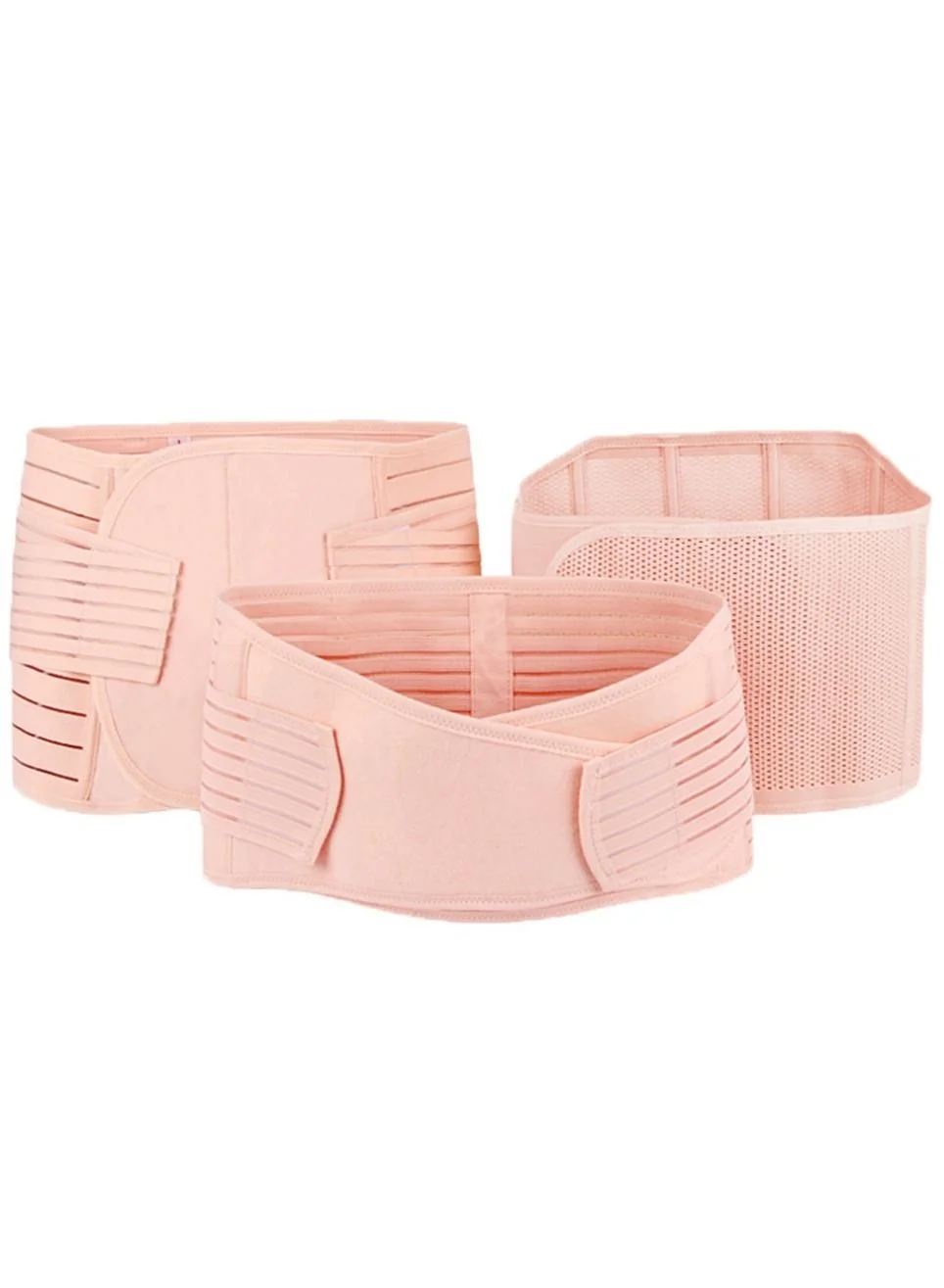 DubaiGallery 3-in-1 Postpartum Belly Wrap and Pelvis Support Belt for Women (Beige, One Size) evci5