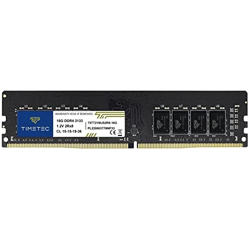 Timetec 16GB DDR4 2133MHz Desktop RAM Memory Module (PC4-17000, CL15, 288-Pin UDIMM, Non-ECC) 0fi2k