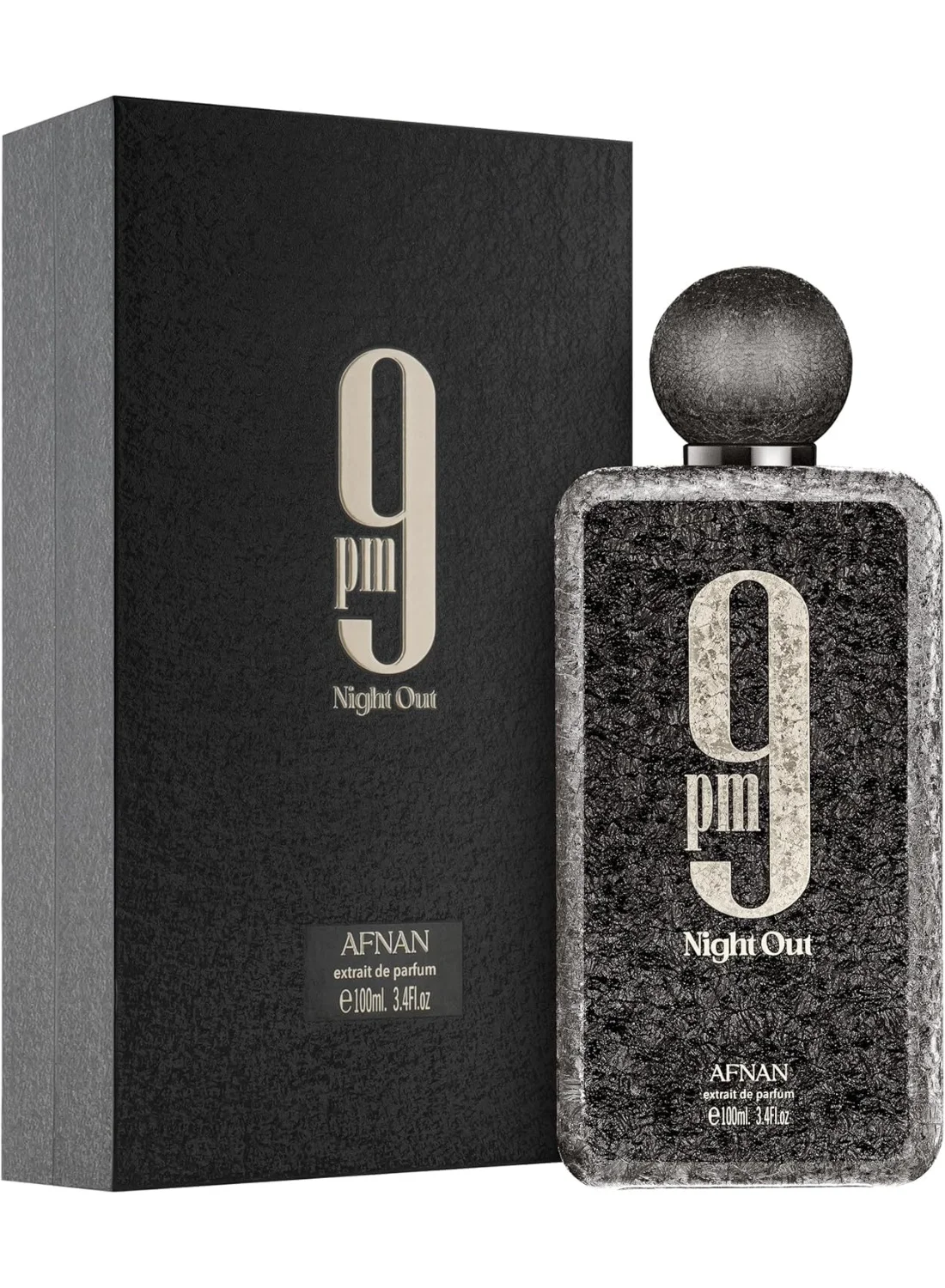 Afnan 9 PM Night Out Extrait De Parfum Premium Long-Lasting Fragrance for Men (100 mL) 3xyqi