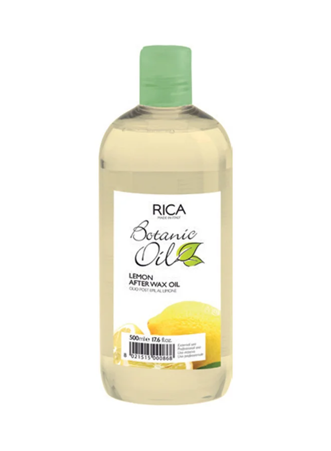 RICA Lemon After Wax Oil Premium Soothing Treatment for Post-Hair Removal (Clear, 500 mL) 0pkd8