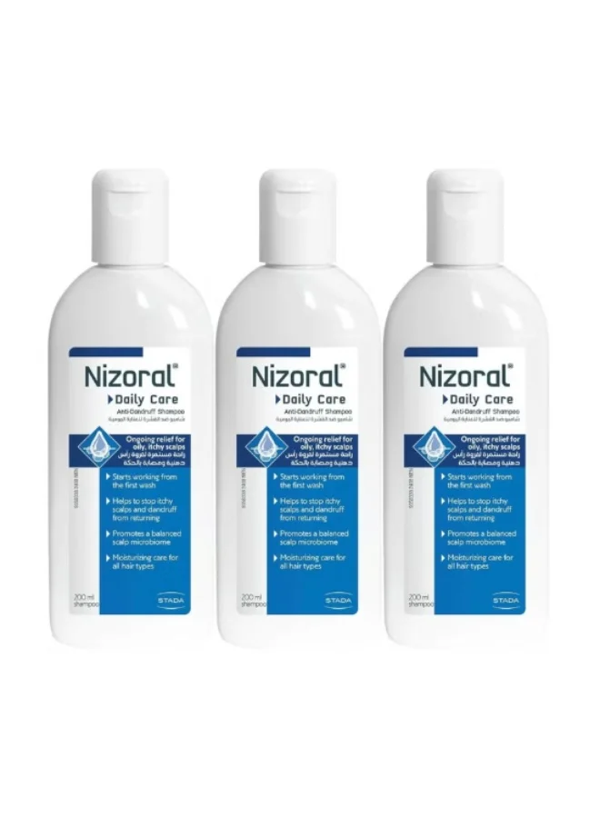 Premium Scalp Care Shampoo for Dandruff Control (Blue, 600 mL Pack of 3) b0dxo