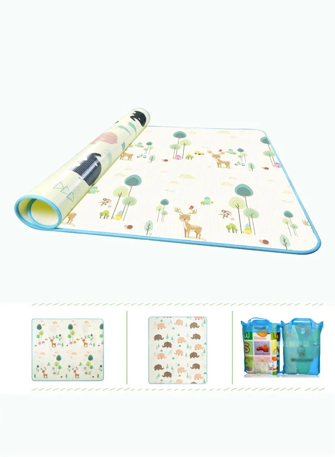 XIANGYU Double Sided Play Mat for Kids, Waterproof Foam Floor Rug for Living Room and Nursery (200x180x0.5cm) e6r2r