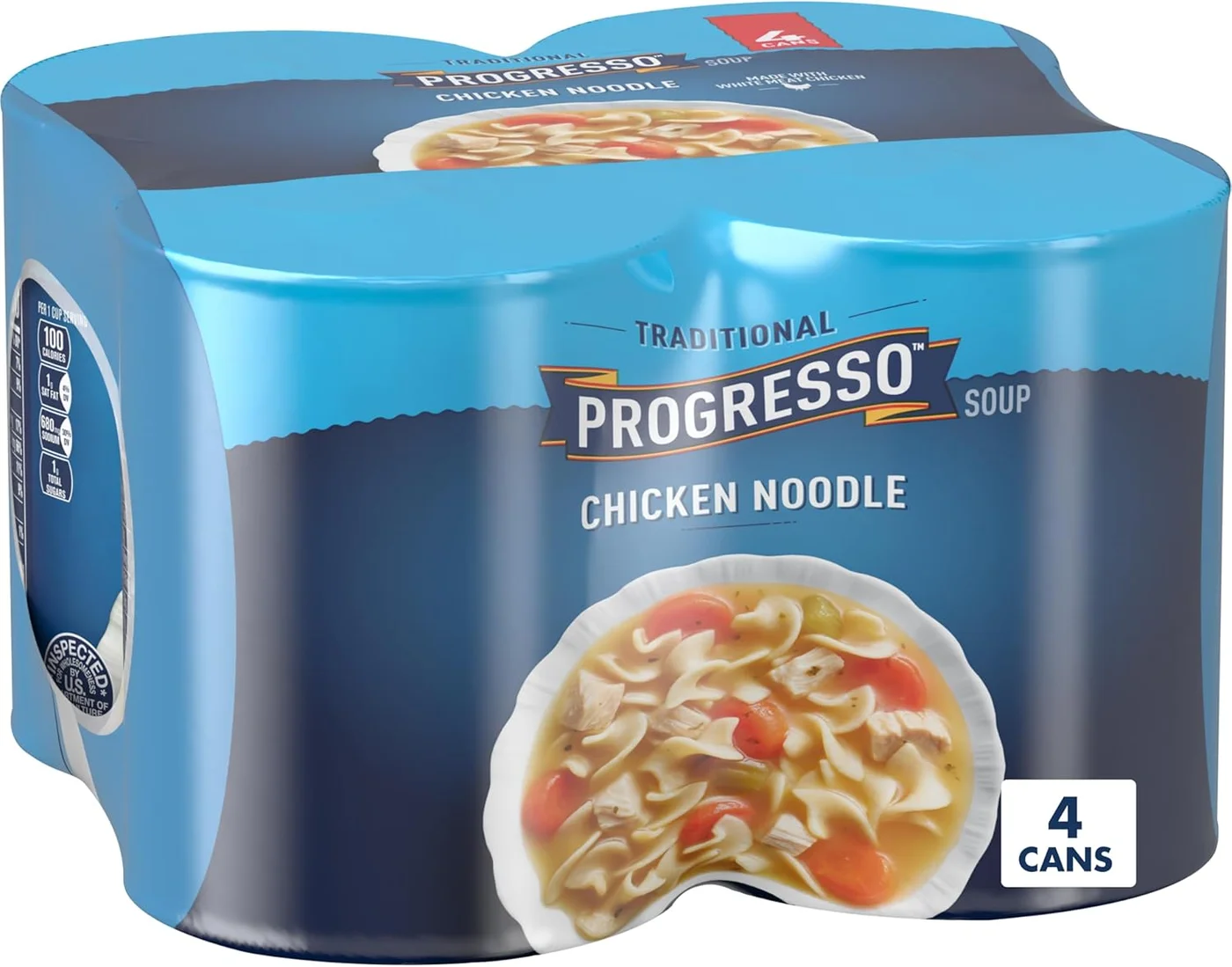 Traditional Chicken Noodle Soup Premium Ready-to-Eat Meal (4 Pack, 425g per unit) cyuh0