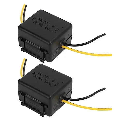 Fydun Car Audio Ground Loop Isolator Noise Filter 12V Premium Stereo Signal Reducer for Amplifier and Speaker System zj62x
