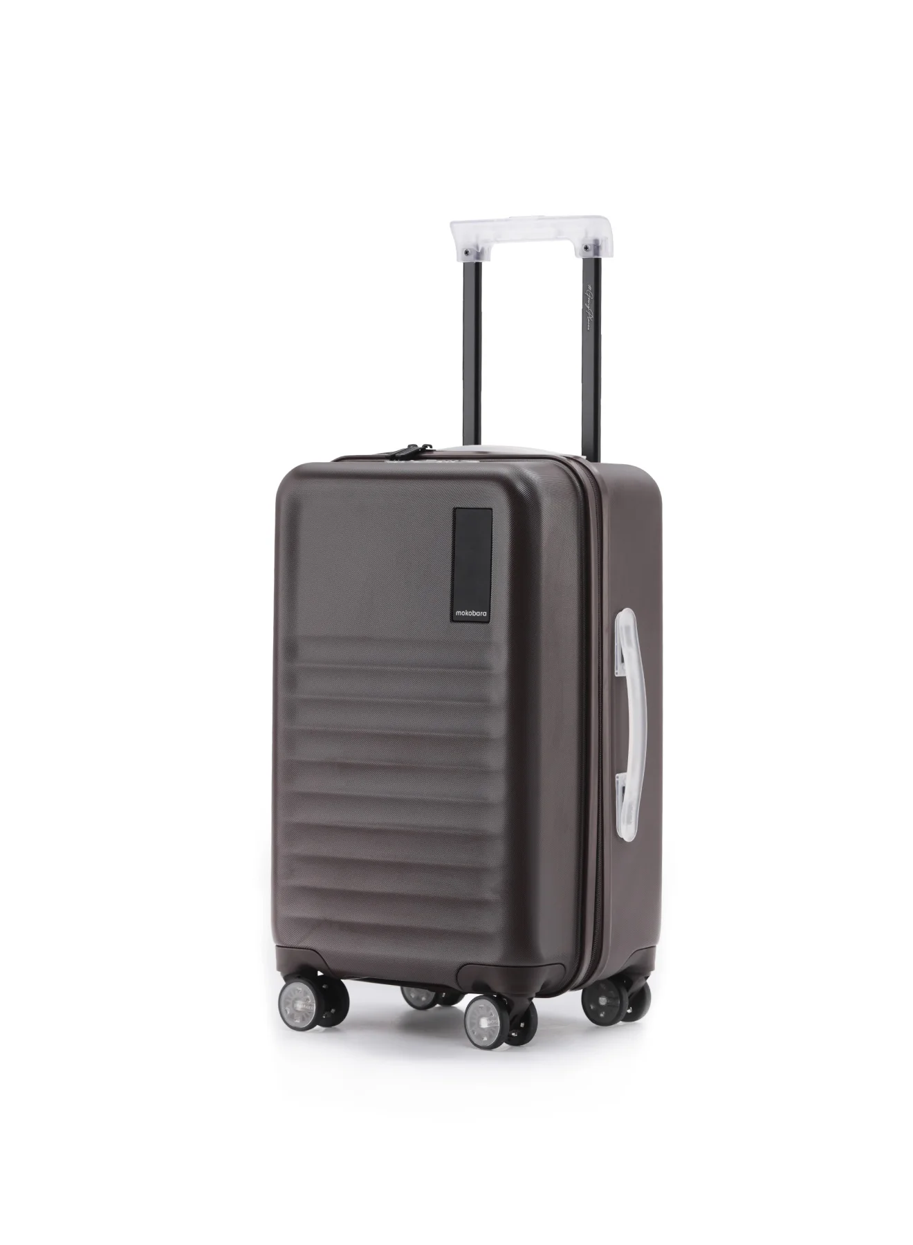 Premium Hardshell Cabin Luggage Trunk with TSA Lock and 8 Silent Wheels (Brown, 40L) 4h9jw