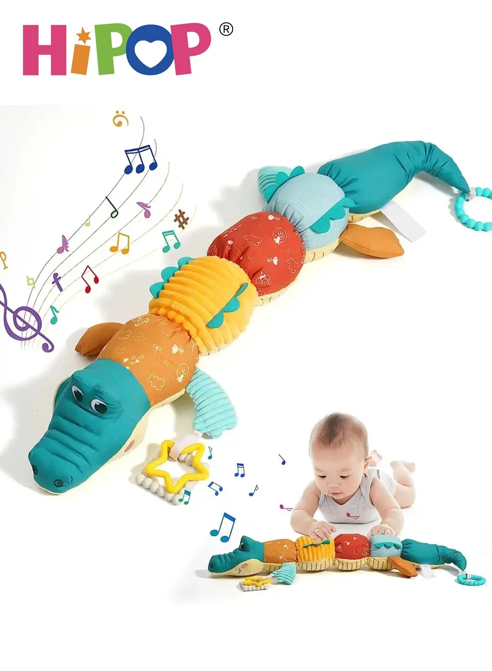 HIPOP Plush Musical Doll Interactive Comfort Toy for Infants (Soft Fabric, 25 cm) sw7wg
