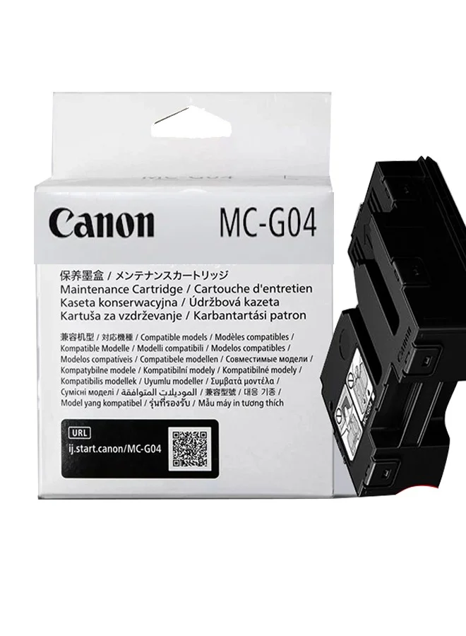Premium Ink Maintenance Cartridge for MegaTank Printer Series (MC-G04, Black, 1 Piece) jojyf