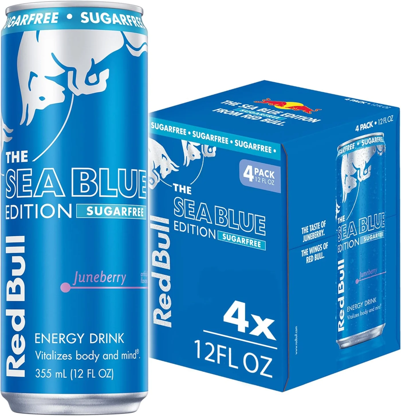 Premium Sugar-Free Energy Drink Juneberry Flavor (4 x 355 mL) g44qe