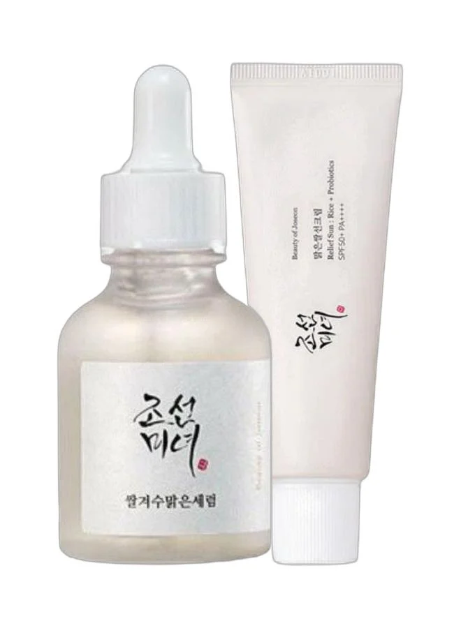 Beauty of Joseon Rice Sunscreen SPF 50 PA++++ and Glow Deep Serum Set (50mL, 30mL) wnzsy