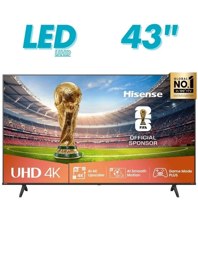 43-Inch 4K UHD Smart LED TV Premium Home Entertainment Display with Dolby Vision and Game Mode (Black, 109 cm) ltnmm
