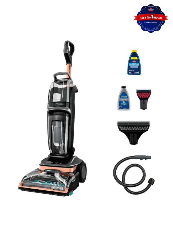 Premium Hydrosteam Carpet Deep Cleaner Professional Steam Cleaning Machine for Carpets and Upholstery (Titanium/Black, 3.7 L) ufapj