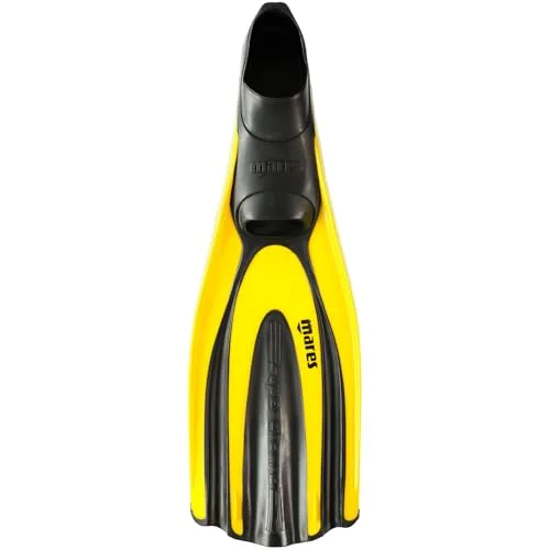 Premium Full Foot Diving Fins Durable Snorkelling Flippers with Orthopedic Foot Pocket (Yellow, Size 42) 73h7q