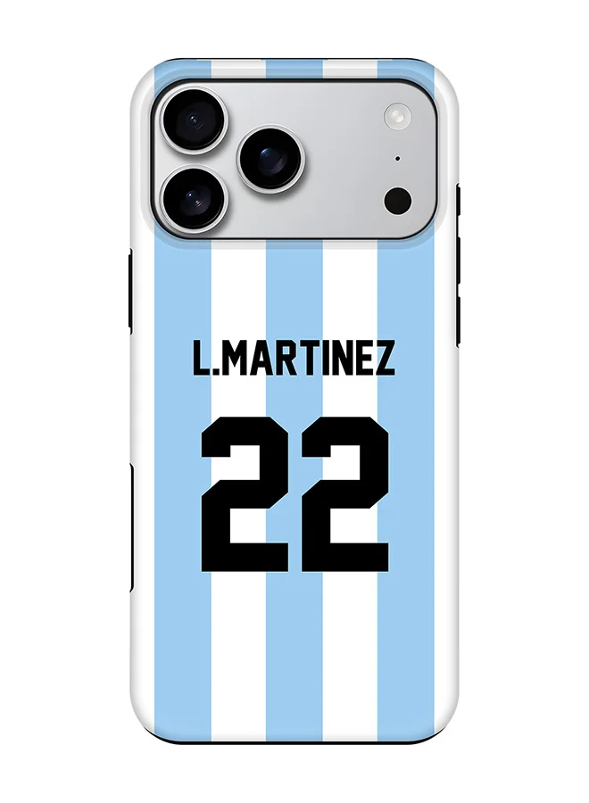 Stylizedd Magnetic Protective Case for 17 Pro Max Dual Layer Hybrid PC and TPU Matte Finish Argentina Football Design o0hmz