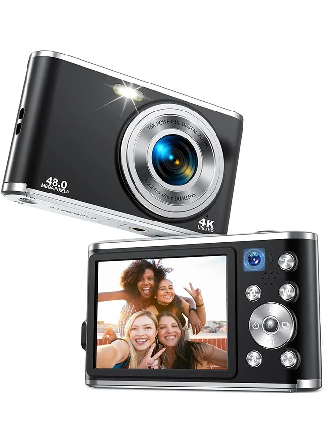 AL RAID Digital Camera 4K FHD Vlogging Camera 48MP 16X Zoom with 32GB Memory Card (Compact, Portable) tu3iw