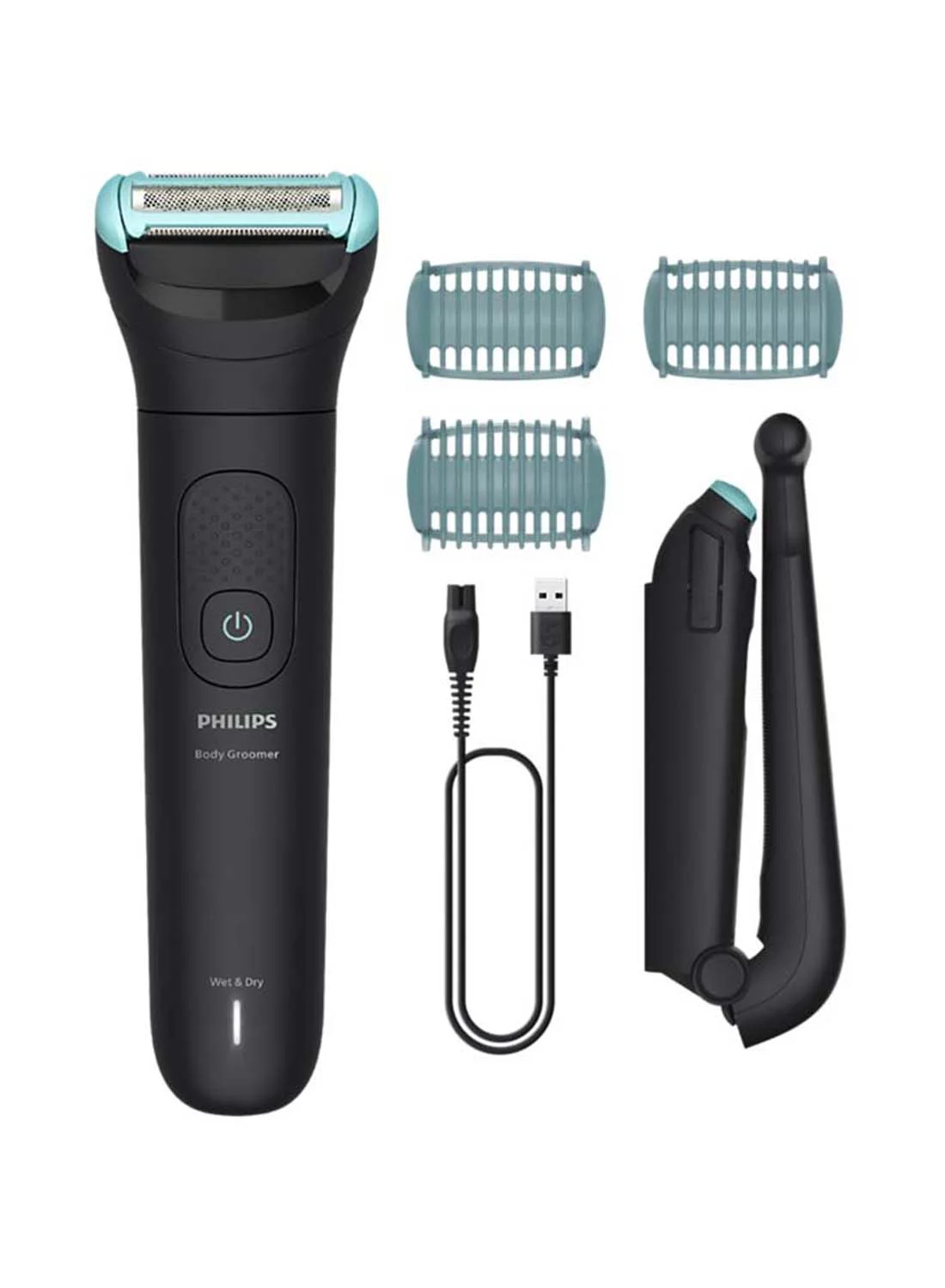 Professional Body Groomer 5000 Series Triple Protect Shave System (Deep Black, 1 Unit) c5ffy