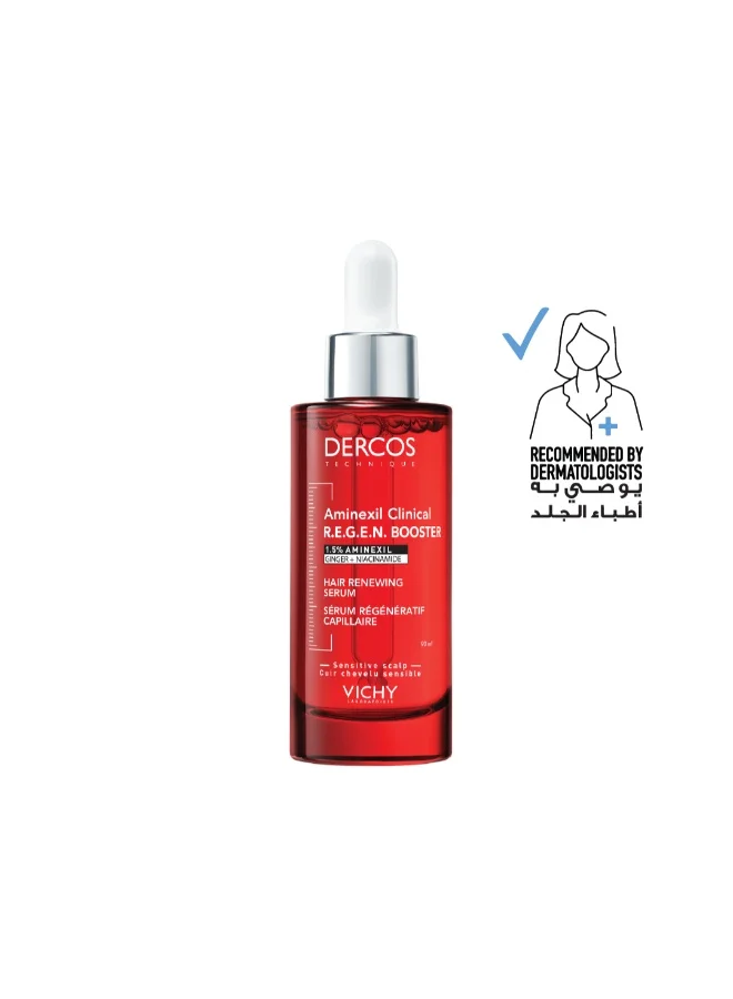 Dercos Clinical Regen Booster Serum with Aminexil and Niacinamide for Thinning Hair (Unisex, 90 mL) yhzpt