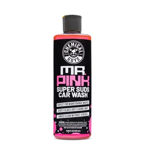Premium Car Wash Soap High-Foaming pH Balanced Formula for Foam Cannon and Bucket Wash (Pink, 473 mL) fhnp4