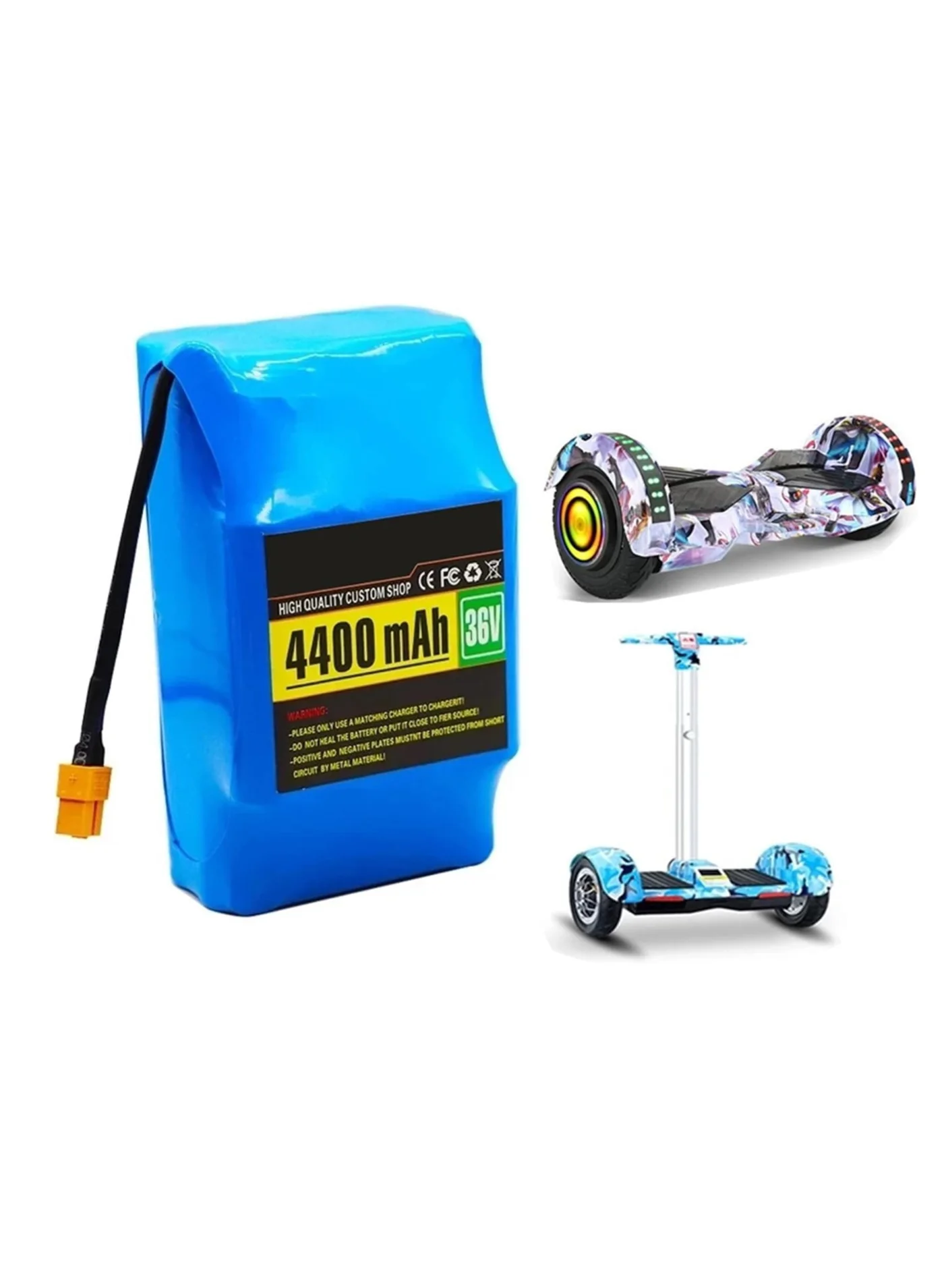 TIGER 36V Electric Scooter Lithium Battery Pack (10S2P, 4.4Ah, XT60 Plug) Premium Rechargeable Power Solution for Hoverboards and Scooters 06487
