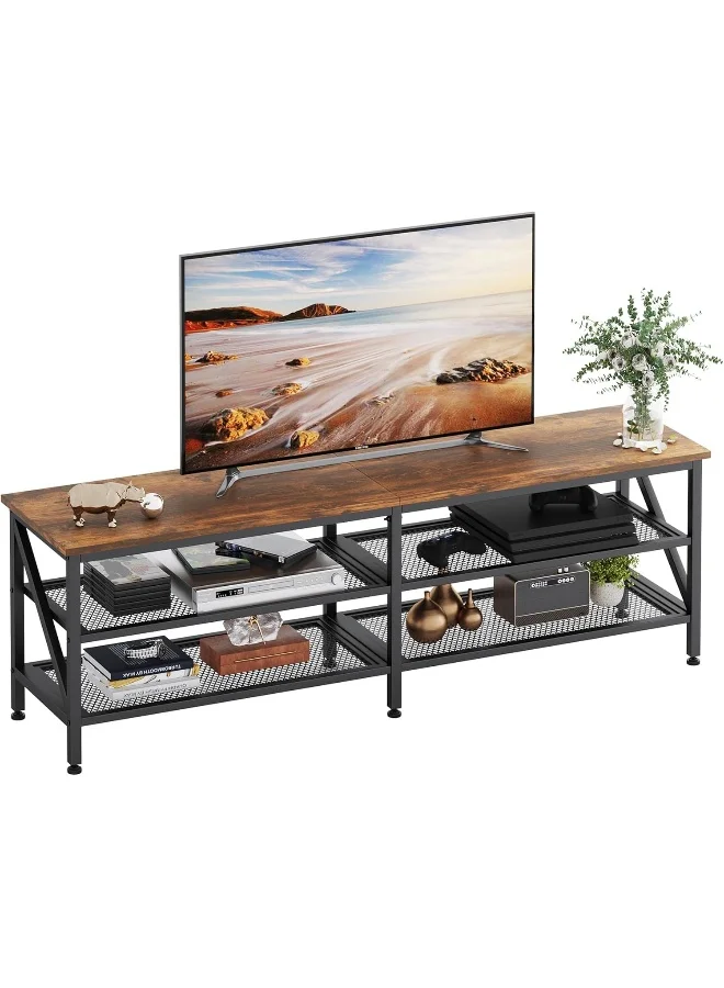 SKY-TOUCH Modern TV Stand Media Console Table with Storage Shelves (120 cm) m1wlu