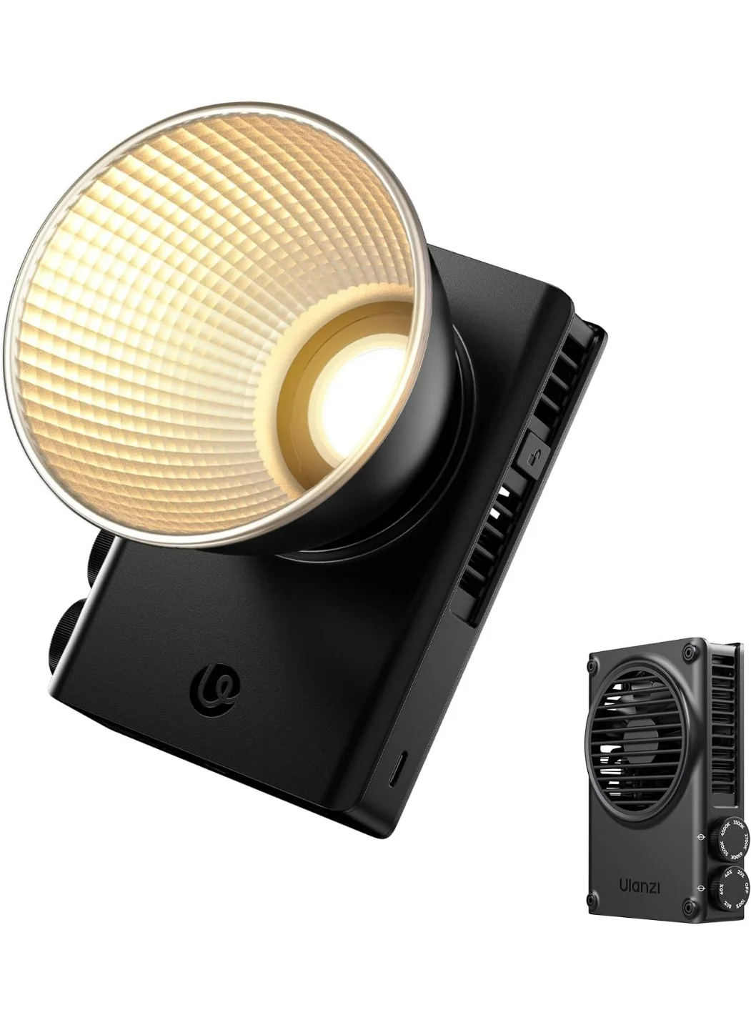 Premium 100W COB LED Video Light Professional Photography Lighting with Mini Bowens Mount and Type-C Fast Charging (343g) jyx1r