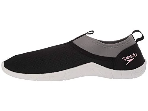 Premium Lightweight Water Shoes for Women Quick-Dry Breathable Athletic Footwear (Black/Pink, Size 5) htg7s