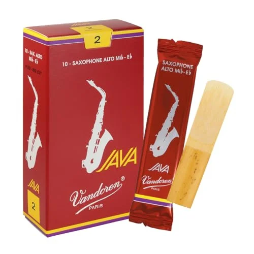 Vandoren JAVA Red Alto Saxophone Reeds (Strength 2, Pack of 10) cvgo7