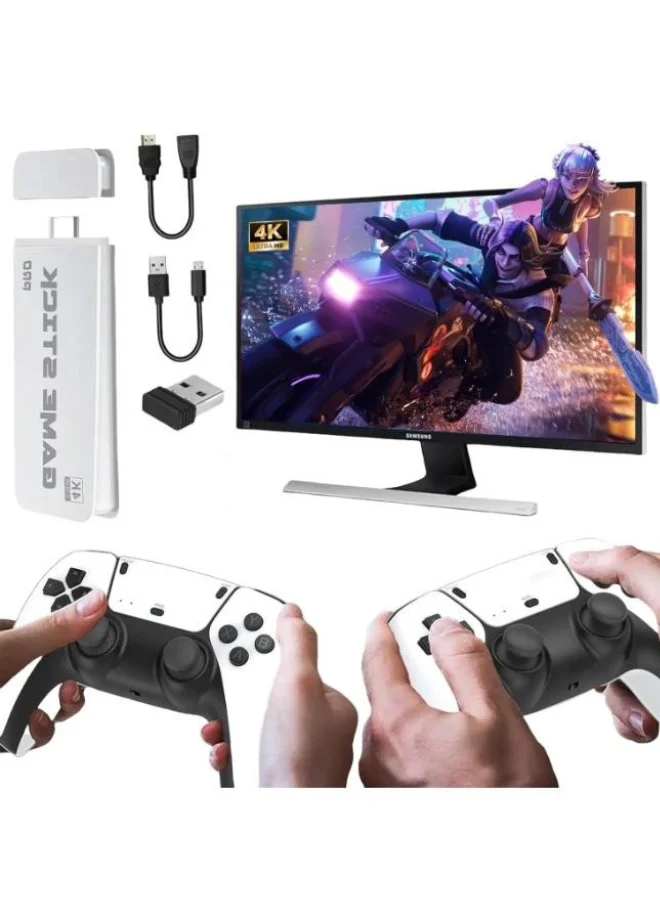 Executive LLC Retro Game Console 4K HDMI TV Stick with Dual 2.4G Wireless Controllers (20000+ Games, 23 Emulators) 66gz0